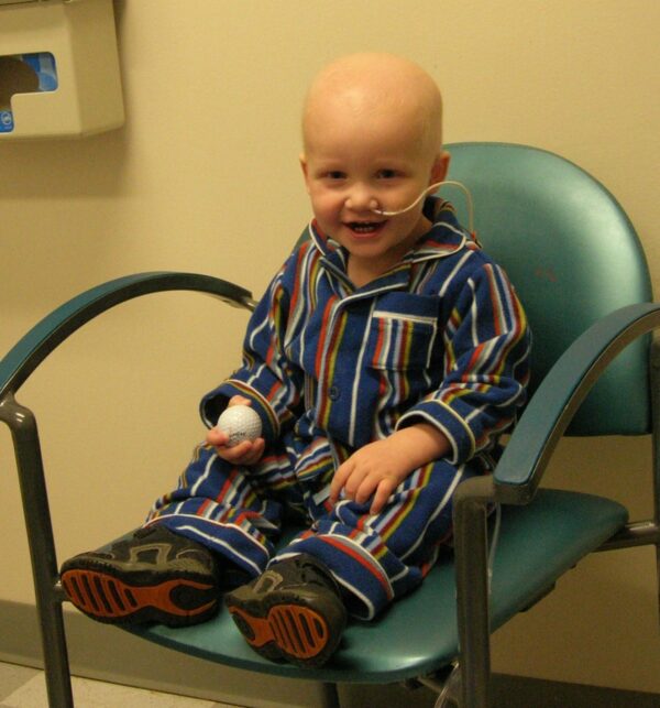 Jackson as a Toddler Undergoing Cancer Treatement