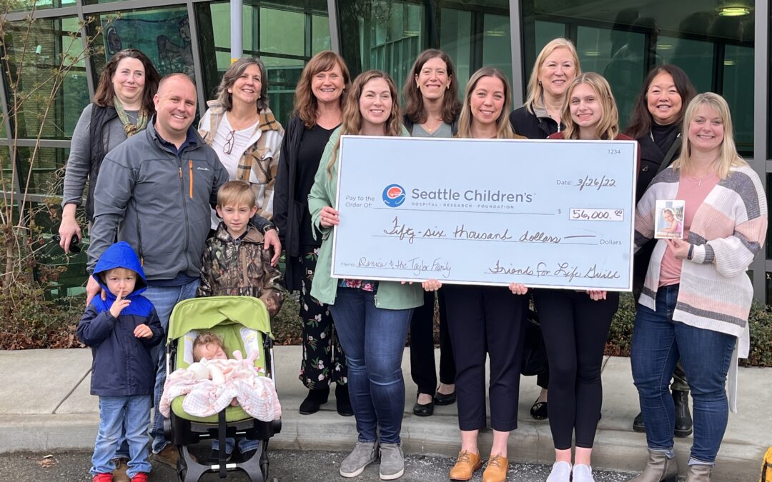 Taylor Family and Friends for Life Guild donated $56,000 to Seattle Children’s Hospital