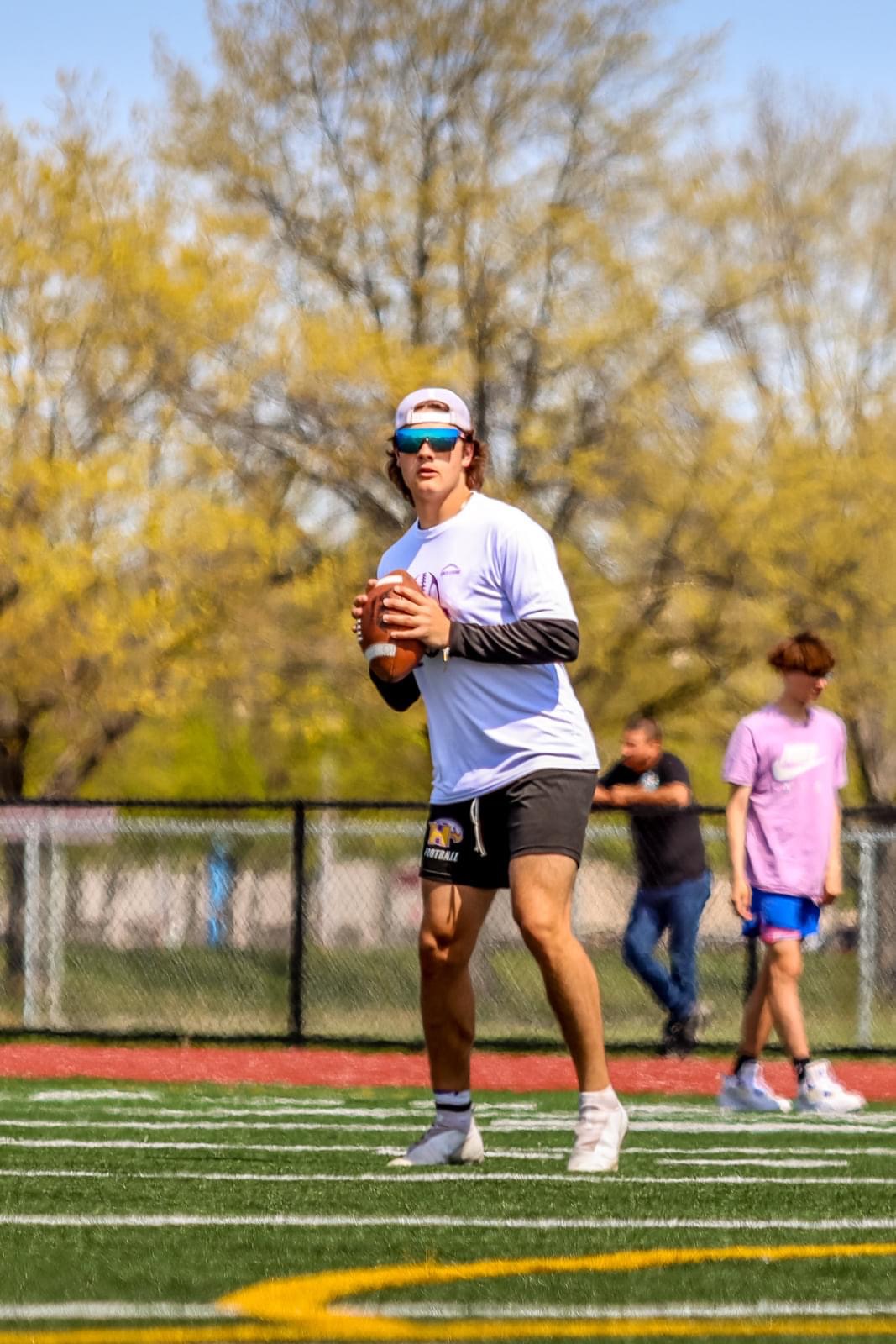 Cole playing football