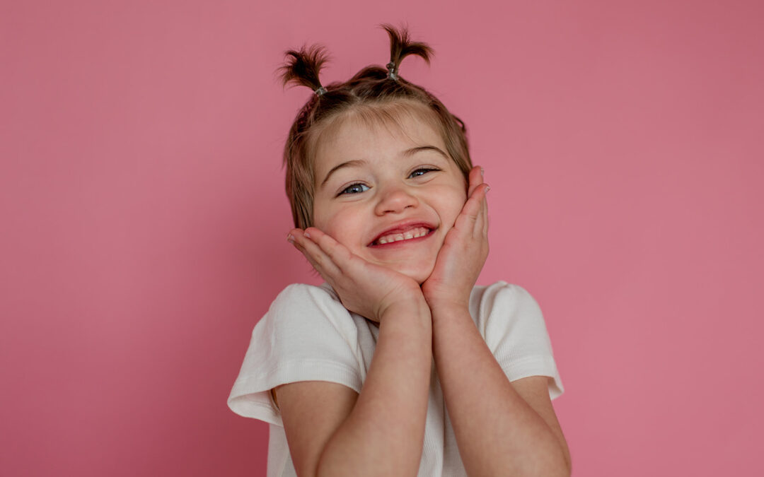 Charlie young girl pink background